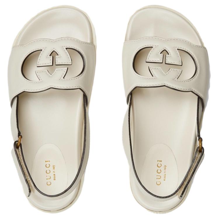 Lookbook (W) Sandal Gucci Interlocking G 'Putih' 738687-US000-9022