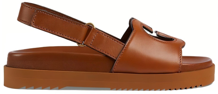 (Women) Gucci Interlocking G Sandals Cuir Leather 738687-US000-2535 Order (Women) Gucci Interlocking G Sandals Cuir Leather 738687-US000-2535