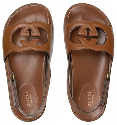 (Women) Gucci Interlocking G Sandals Cuir Leather 738687-US000-2535 Shop (Women) Gucci Interlocking G Sandals Cuir Leather 738687-US000-2535