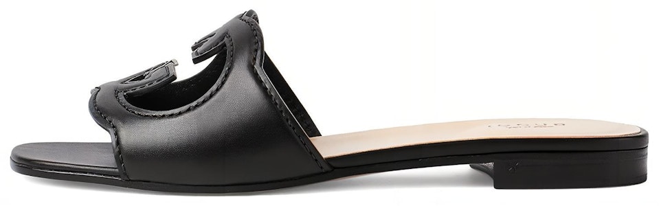 (Women) Gucci Interlocking G Shearling Sandals 'Black' 694451-US000-1000 Buy (Women) Gucci Interlocking G Shearling Sandals 'Black' 694451-US000-1000