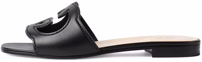 (Women) Gucci Interlocking G Shearling Sandals 'Black' 694451-US000-1000 (Women) Gucci Interlocking G Shearling Sandals 'Black' 694451-US000-1000