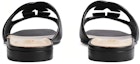 Shop (W) Sandal Gucci G Salit Bulu Domba 'Hitam' 694451-US000-1000