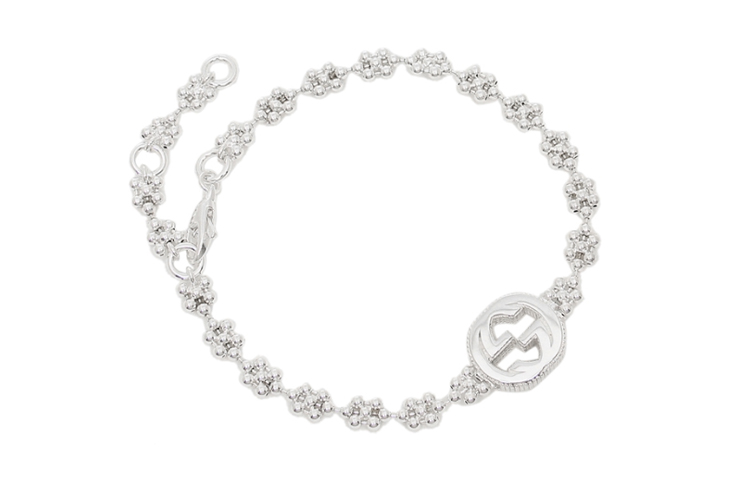 Order (W) GUCCI 互扣G純銀手鏈 銀色 481687-J8400-8106