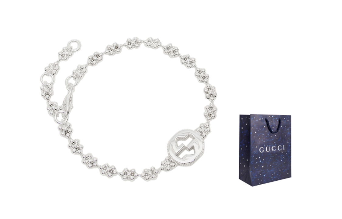 Purchase (W) GUCCI 互扣G純銀手鏈 銀色 481687-J8400-8106