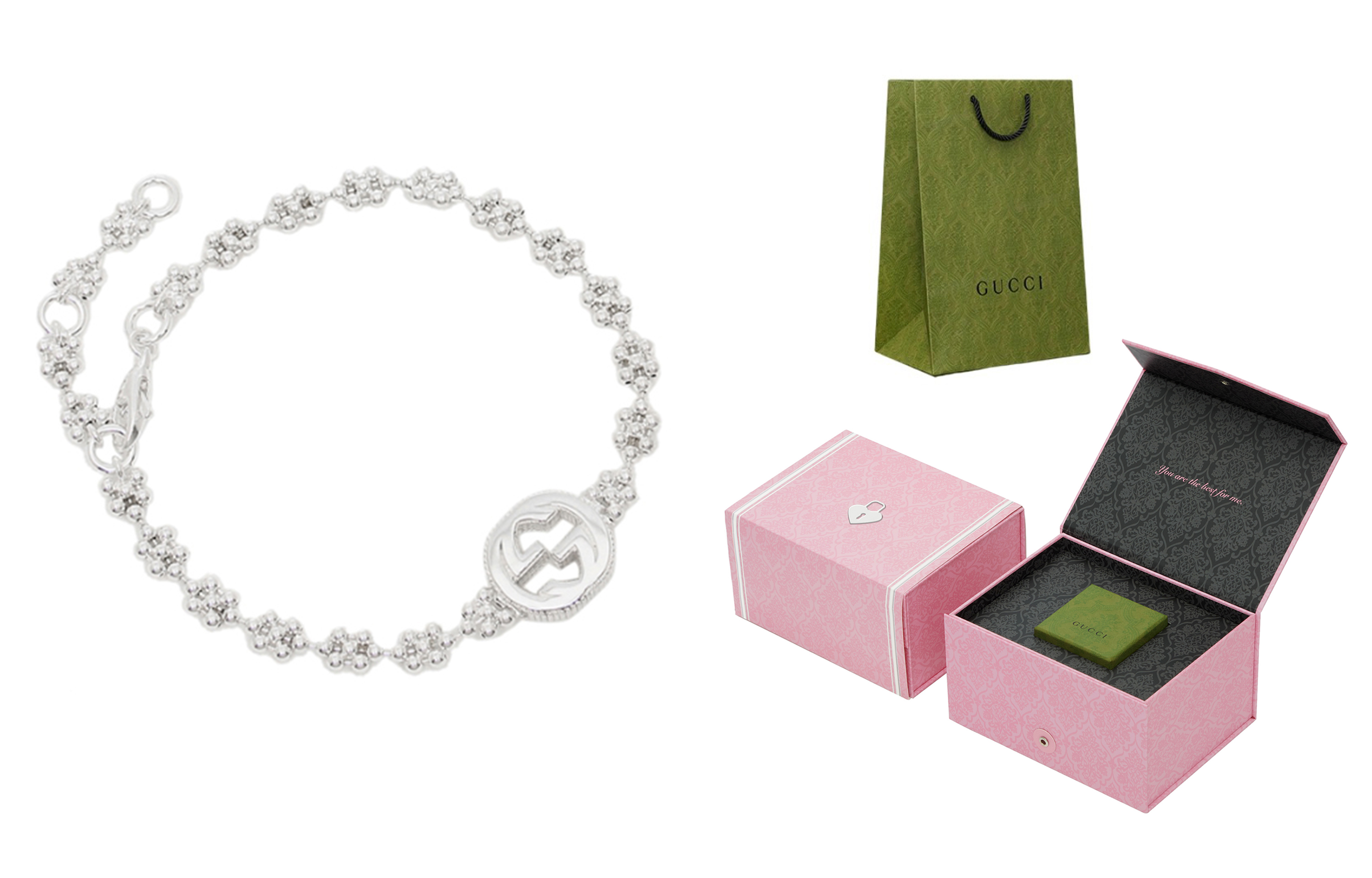 Sizing (W) GUCCI 互扣G純銀手鏈 銀色 481687-J8400-8106