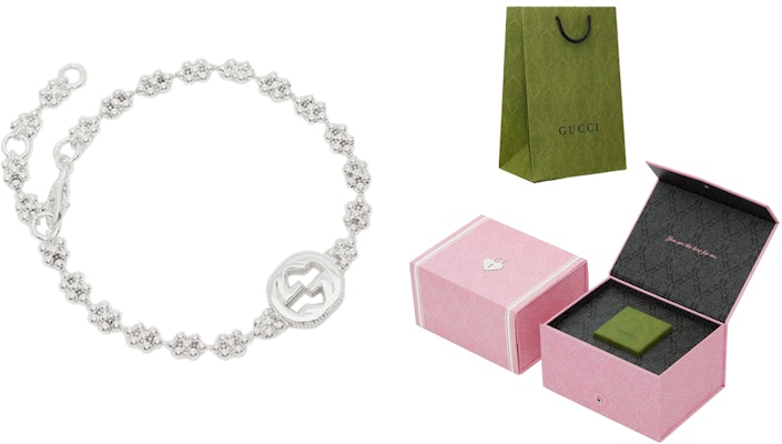 (W) GUCCI インターロッキングG スターリングシルバー ブレスレット シルバー 481687-J8400-8106 Sizing (W) GUCCI インターロッキングG スターリングシルバー ブレスレット シルバー 481687-J8400-8106