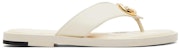 (W) Sandal Gucci Interlocking G 'Kulit Putih'. 695207-A3N00-9022