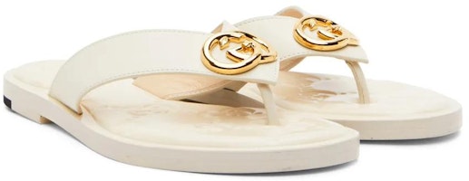 (W) Sandal Jepit Gucci Interlocking G 'Kulit Putih' 695207-A3N00-9022 Lookbook (W) Sandal Jepit Gucci Interlocking G 'Kulit Putih' 695207-A3N00-9022