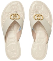 (W) Sandal Jepit Gucci Interlocking G 'Kulit Putih' 695207-A3N00-9022 Shop (W) Sandal Jepit Gucci Interlocking G 'Kulit Putih' 695207-A3N00-9022