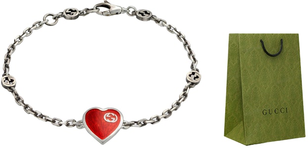 (W) GUCCI 双G心形925纯银手链 女款 645546-J89B4-1192 Order (W) GUCCI 双G心形925纯银手链 女款 645546-J89B4-1192