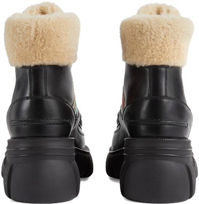 (W) Botas de Cuero Gucci Interlocking con Cordones 'Negro' 670406-DTNH0-1185 Shop (W) Botas de Cuero Gucci Interlocking con Cordones 'Negro' 670406-DTNH0-1185