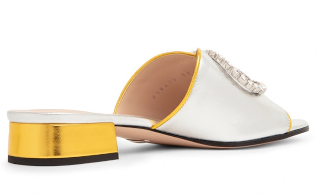 (W) Gucci Sandal Kulit Interlocking 'Perak' 658679-B8B20-8082 Lookbook (W) Gucci Sandal Kulit Interlocking 'Perak' 658679-B8B20-8082