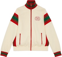 (Women) Gucci Ivory Knit Zipper Jacket with Patches SS23 718315-XJEWO-9782 (Women) Gucci Ivory Knit Zipper Jacket with Patches SS23 718315-XJEWO-9782