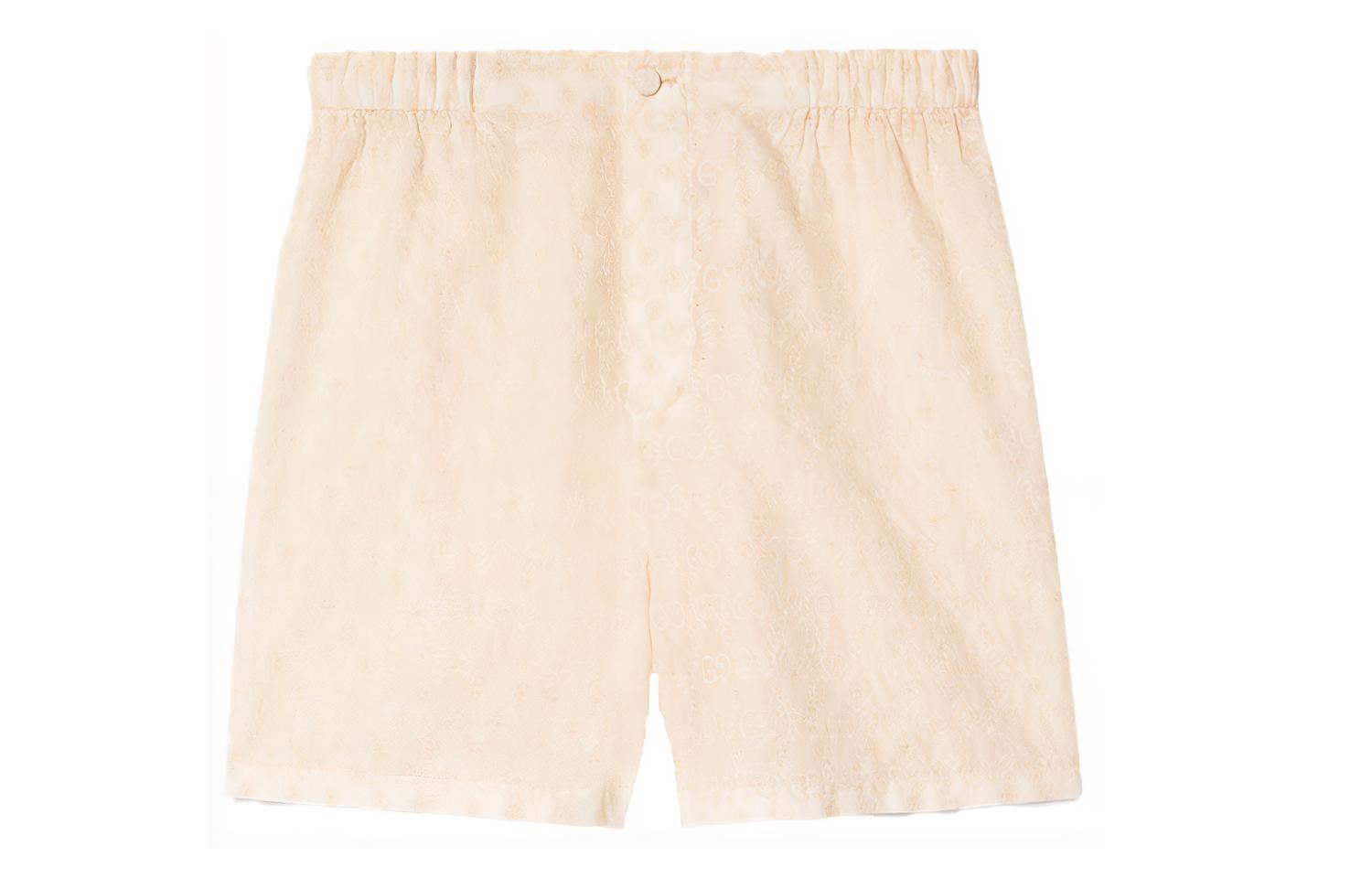 (Women) Gucci Ivory Plain Zip Pocket Casual Shorts 627841-ZAERJ-9200