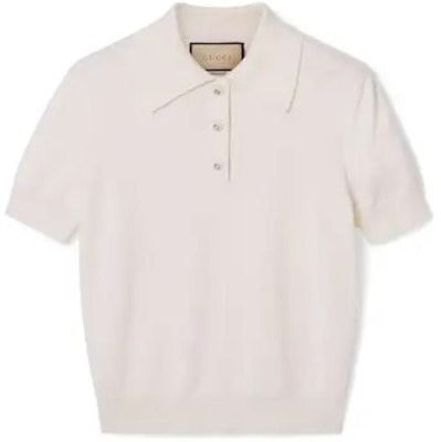 (W) Gucci 奶白色短袖開襟POLO衫 782119-XKDZX-9200 Buy (W) Gucci 奶白色短袖開襟POLO衫 782119-XKDZX-9200