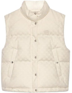 (W) Chaleco Acolchado con Cremallera Completa Gucci Blanco Marfil SS23 Logo 717553-Z9AAW-9042 Buy (W) Chaleco Acolchado con Cremallera Completa Gucci Blanco Marfil SS23 Logo 717553-Z9AAW-9042