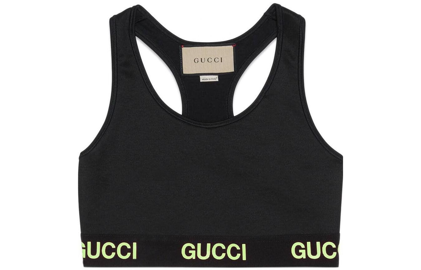 (Women) Gucci Jacquard Logo Tank Top Black 693086-XJDS5-1131