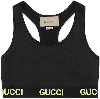 (Women) Gucci Jacquard Logo Tank Top Black 693086-XJDS5-1131 Buy (Women) Gucci Jacquard Logo Tank Top Black 693086-XJDS5-1131