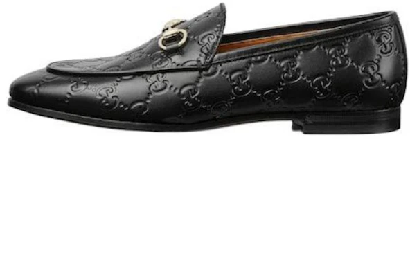 (W) GUCCI Jordaan 黑色皮革樂福鞋 圓頭平底鞋 786016 AAD6S 1000 Buy (W) GUCCI Jordaan 黑色皮革樂福鞋 圓頭平底鞋 786016 AAD6S 1000