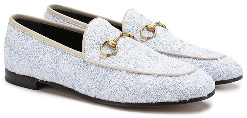 (W) (女性用) グッチ ジョーダン ツイード ローファー『ブルー』431467-GYV10-4590 431467-GYV10-4590 Lookbook (W) (女性用) グッチ ジョーダン ツイード ローファー『ブルー』431467-GYV10-4590 431467-GYV10-4590