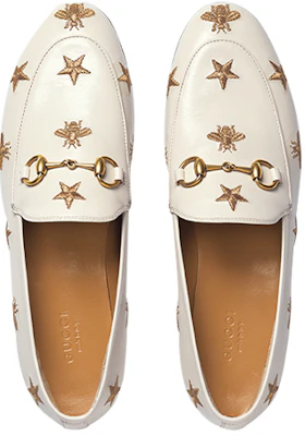 (W) Gucci Jordaan Mocassini Ricamati in Pelle Bianca 505281-D3V00-9022 Shop (W) Gucci Jordaan Mocassini Ricamati in Pelle Bianca 505281-D3V00-9022