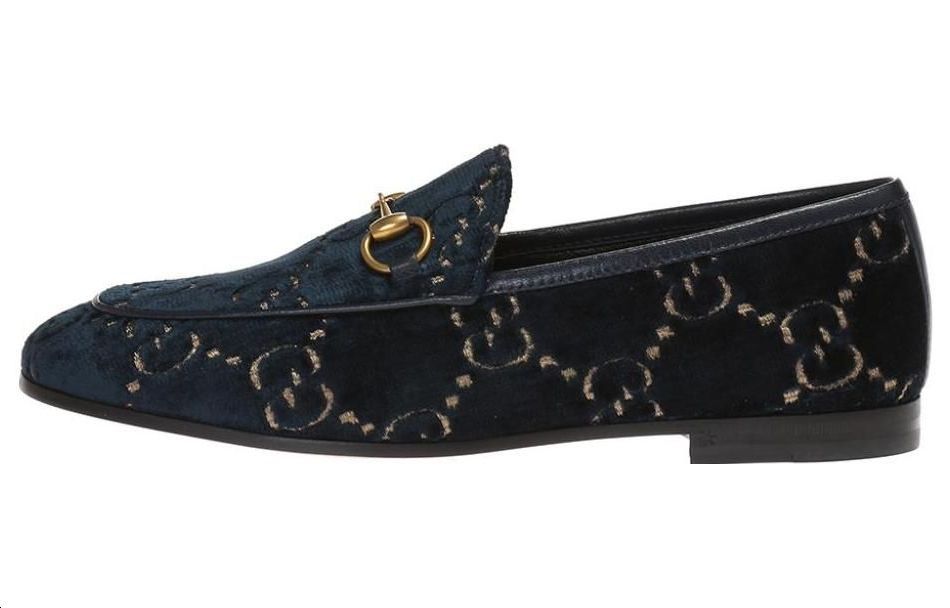 (Women) Gucci Jordaan GG Loafer 'Blue' 431467-9JT20-4280