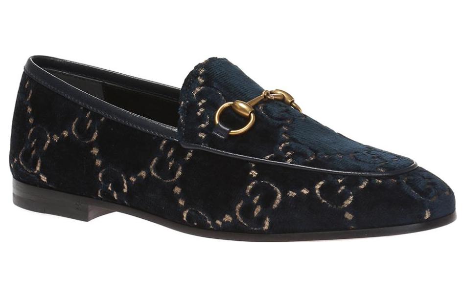 Order (W) Gucci Jordaan Kasut Loafer GG 'Biru' 431467-9JT20-4280