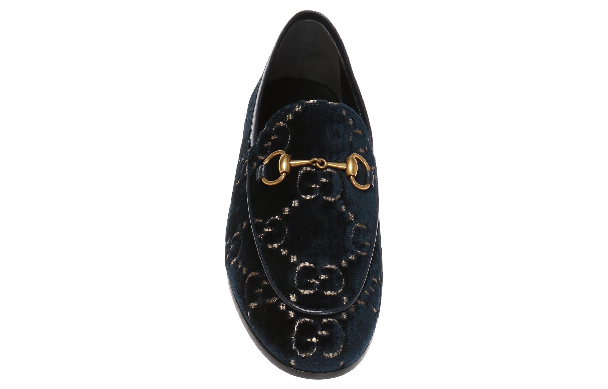 Lookbook (W) Gucci Jordaan Kasut Loafer GG 'Biru' 431467-9JT20-4280