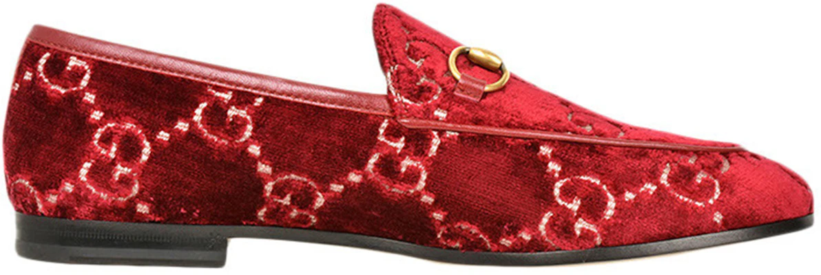(W) Gucci Jordaan Mocasín de Terciopelo GG 'Rojo' 431467-9JT20-6496 Order (W) Gucci Jordaan Mocasín de Terciopelo GG 'Rojo' 431467-9JT20-6496