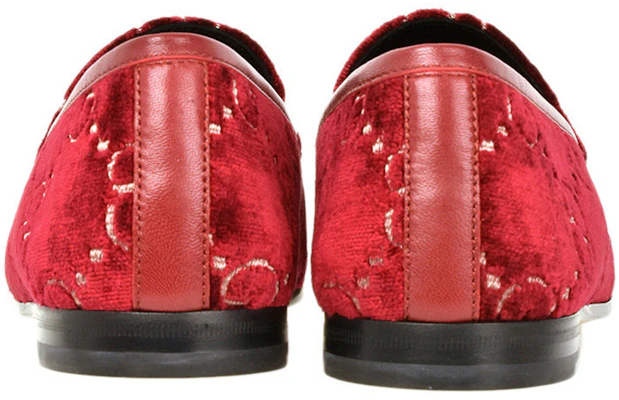 (W) Gucci Jordaan Mocasín de Terciopelo GG 'Rojo' 431467-9JT20-6496 Purchase (W) Gucci Jordaan Mocasín de Terciopelo GG 'Rojo' 431467-9JT20-6496