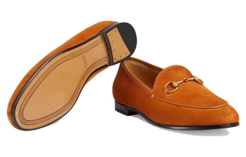 (W) Gucci Jordaan Leather 'Classic Horsebit Brown' 圖 6