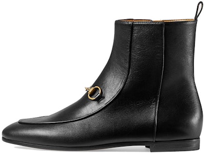 (W) Botines de Cuero Negro Gucci Jordaan. 496619-C9D00-1000 Buy (W) Botines de Cuero Negro Gucci Jordaan. 496619-C9D00-1000