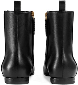 (W) Botines de Cuero Negro Gucci Jordaan. 496619-C9D00-1000 Details for (W) Botines de Cuero Negro Gucci Jordaan. 496619-C9D00-1000