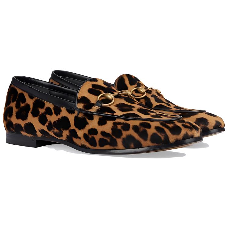 Lookbook (W) Mocassins en Cuir Gucci Jordaan ''Marron'' 771054-AACZ2-9342