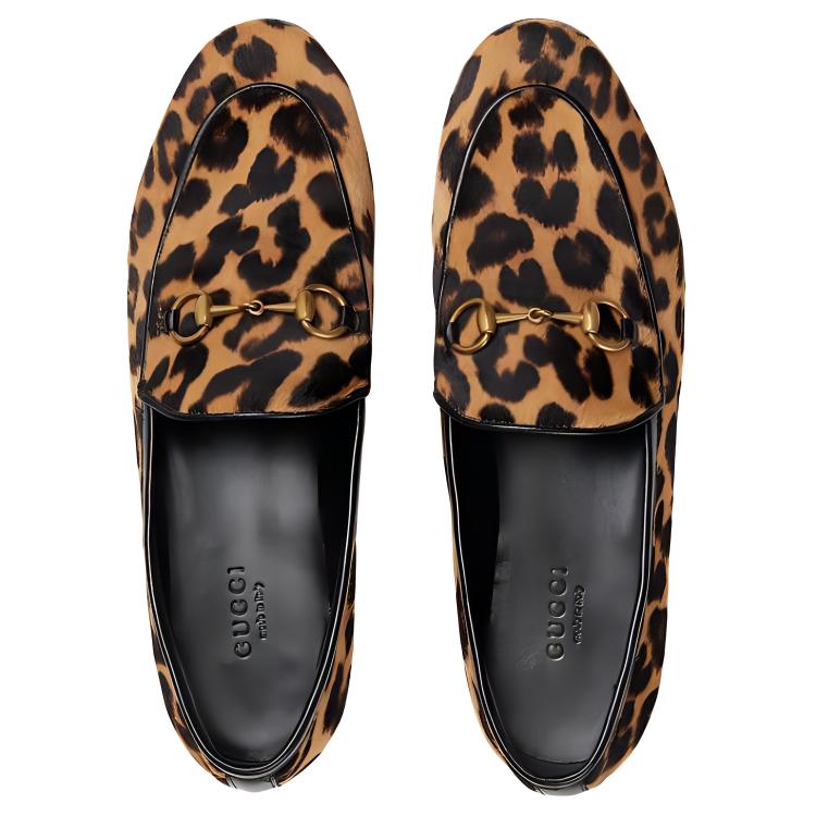 Shop (W) Mocassins en Cuir Gucci Jordaan ''Marron'' 771054-AACZ2-9342