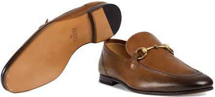 GUCCI 古馳 Jordaan 皮革樂福鞋 棕色 Purchase GUCCI 古馳 Jordaan 皮革樂福鞋 棕色