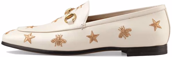(Women) Gucci Jordaan Embroidered Leather White 505281-D3V00-9022 (Women) Gucci Jordaan Embroidered Leather White 505281-D3V00-9022