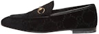 (W) Gucci Jordaan Loafer 'Beludru Hitam' 431467-9JT20-1000