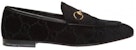 (W) Gucci Jordaan Loafer 'Beludru Hitam' 431467-9JT20-1000