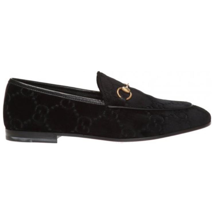 Order (W) Gucci Jordaan Loafer 'Beludru Hitam' 431467-9JT20-1000