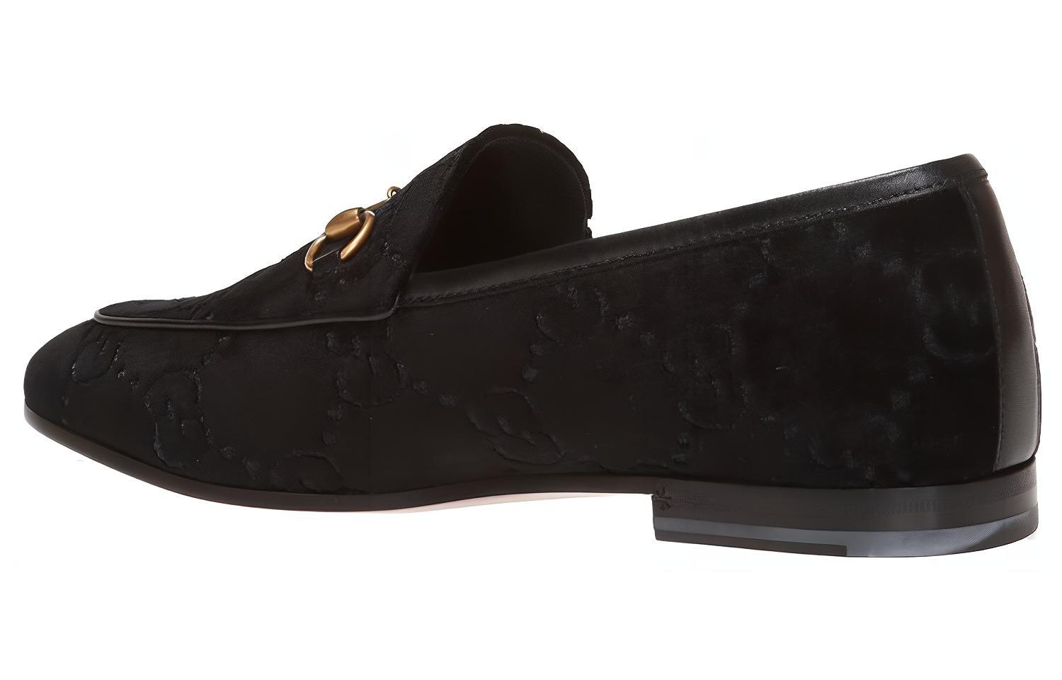 Purchase (W) Gucci Jordaan Loafer 'Beludru Hitam' 431467-9JT20-1000