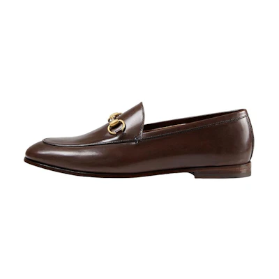 (W) Gucci Jordaan Loafer 'Dark Brown Leather'