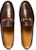 (W) Gucci Jordaan Loafer 'Kulit Perang Gelap' 404069-BLM00-2024