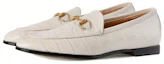 Buy (W) Gucci Jordaan 乐福鞋 '白色马衔扣' 404069-E5BF0-9022