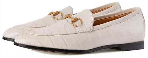 (Women) Gucci Jordaan Loafer 'White Horsebit' 404069-E5BF0-9022 (Women) Gucci Jordaan Loafer 'White Horsebit' 404069-E5BF0-9022