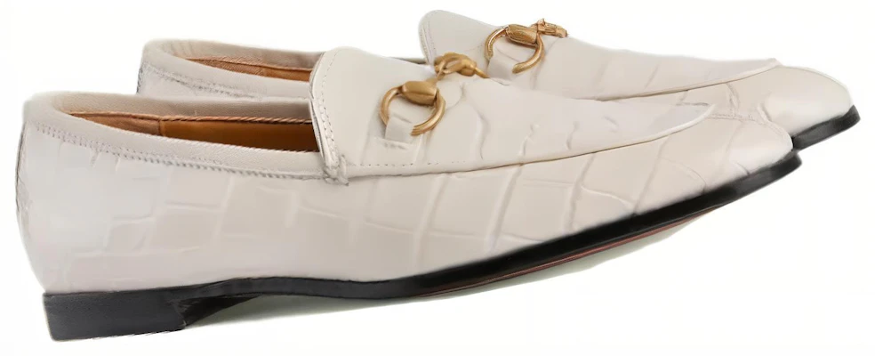 (W) Gucci Jordaan 乐福鞋 '白色马衔扣' 404069-E5BF0-9022 Lookbook (W) Gucci Jordaan 乐福鞋 '白色马衔扣' 404069-E5BF0-9022