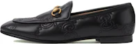 Buy (W) 古驰Jordaan黑色GG皮革乐福鞋 699903-BKO60-1000