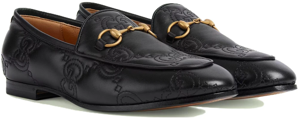 (W) 古驰Jordaan黑色GG皮革乐福鞋 699903-BKO60-1000 Order (W) 古驰Jordaan黑色GG皮革乐福鞋 699903-BKO60-1000