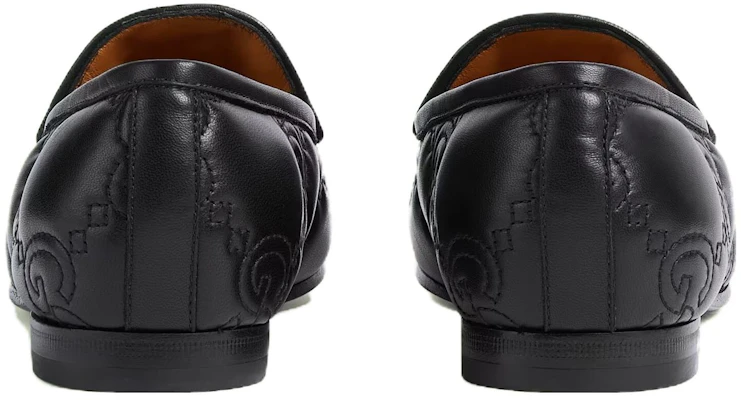 (W) 古驰Jordaan黑色GG皮革乐福鞋 699903-BKO60-1000 Shop (W) 古驰Jordaan黑色GG皮革乐福鞋 699903-BKO60-1000