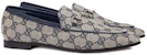 (W) Gucci Jordaan Loafer Biru GG Canvas 693213-KY980-4061